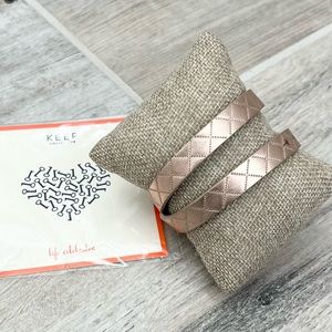 Stella & Dot KEEP Double Quilted Leather Band